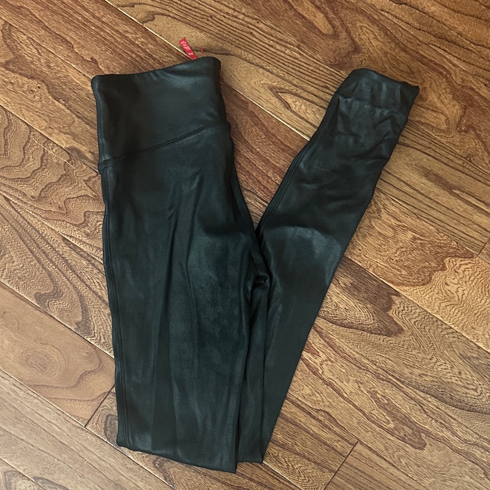Black Spanx Faux Leather Leggings